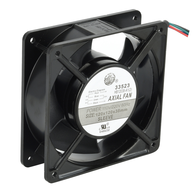 Ventilateur de refroidissement robuste AC double tension 12038