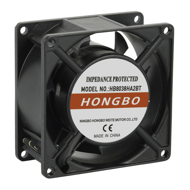 Hongbo 80mmx80mmx38mm ventilateur de refroidissement Axial industriel et électronique haute performance AC 8038